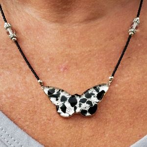 Murano Glass Butterfly Necklace